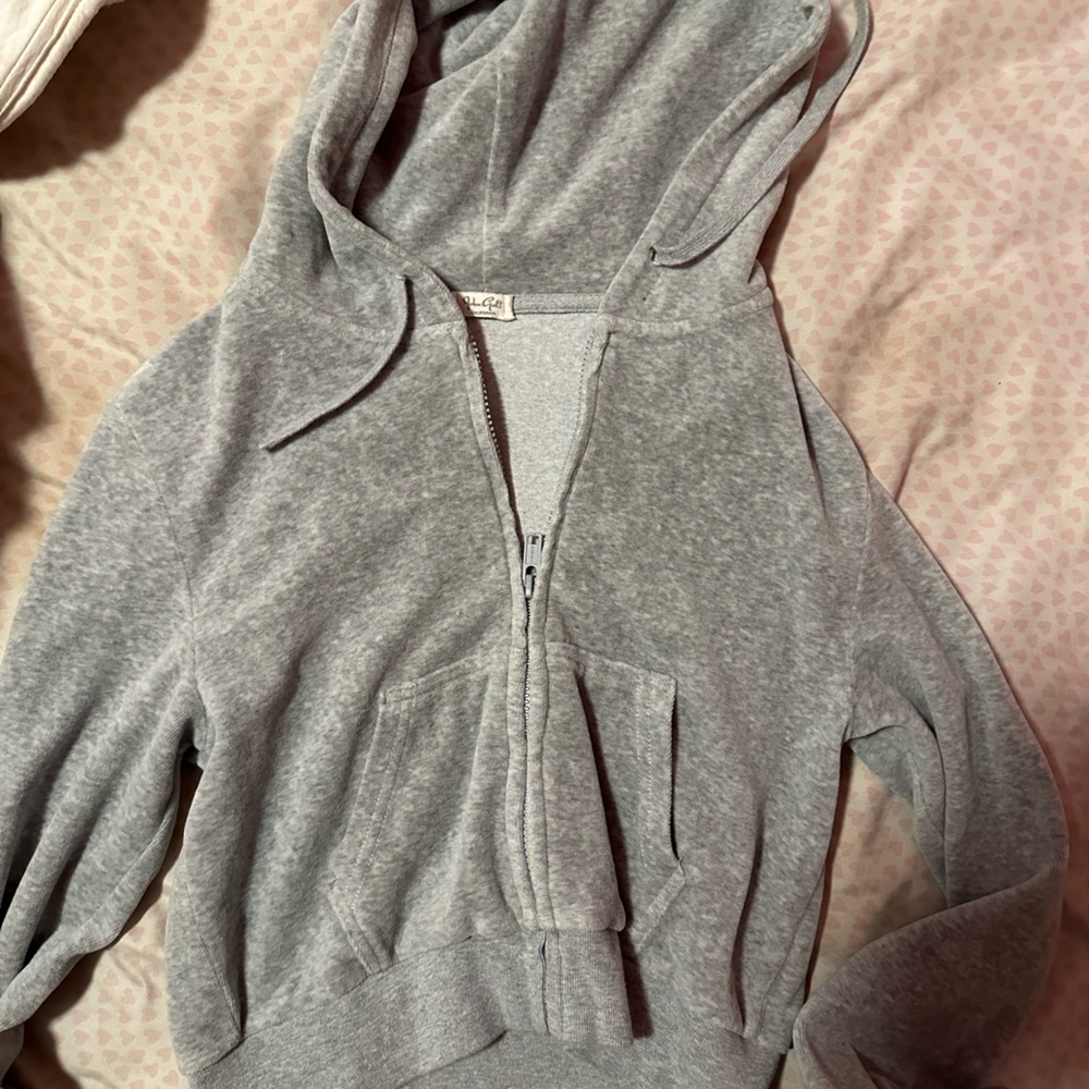 brandy melville cropped zip up
